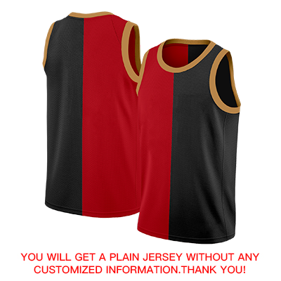 Custom Black Red-Brown Split Fashion Tops Basketball Jersey