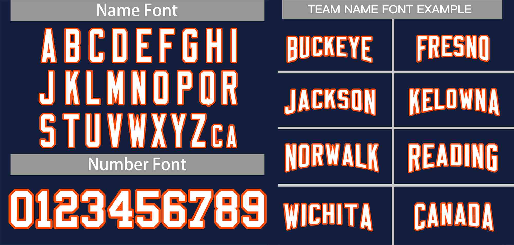 Custom Navy White-Orange Classic Style Authentic Football Jersey