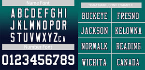 Custom Teal Navy-White Gradient Fashion Outdoor Authentic Football Jersey