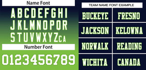 Custom Navy Neon Green White-Neon Green Gradient Fashion Outdoor Authentic Football Jersey