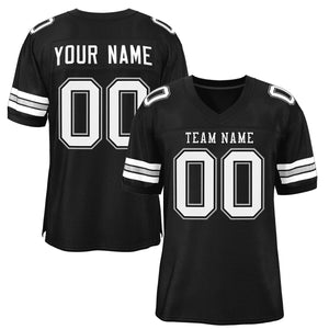 Custom Black White-Black Classic Style Authentic Football Jersey