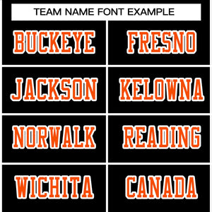 Custom Black Orange-White Classic Style Authentic Football Jersey