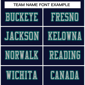 Custom Navy Gray-Aqua Classic Style Authentic Football Jersey