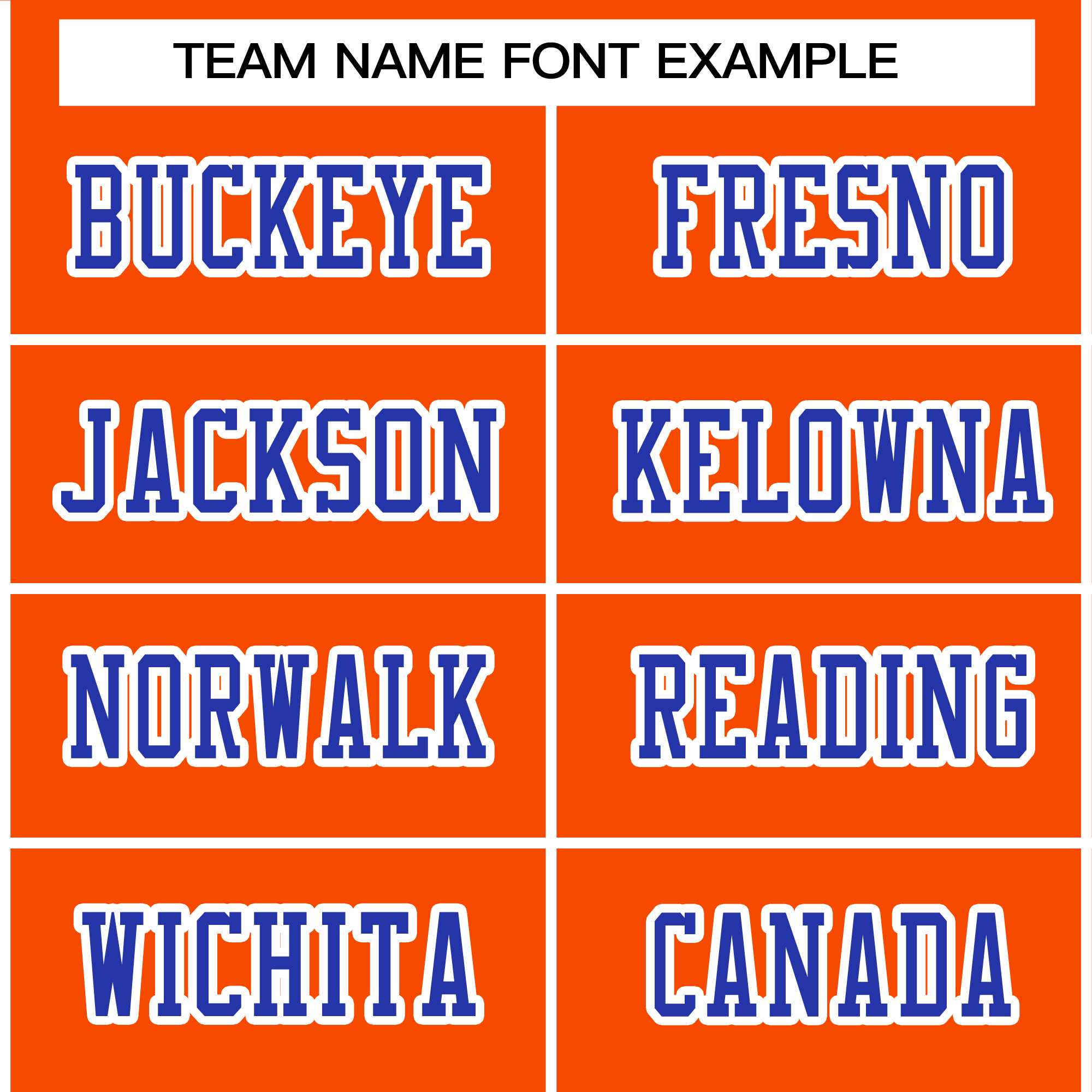 Custom Orange Royal-White Classic Style Authentic Football Jersey