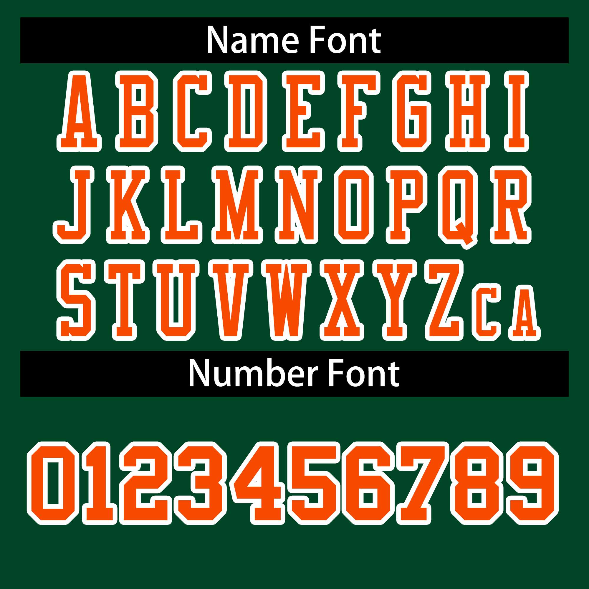 Custom Green Orange-White Classic Style Authentic Football Jersey