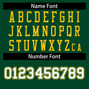 Custom Green Gold-Green Classic Style Authentic Football Jersey