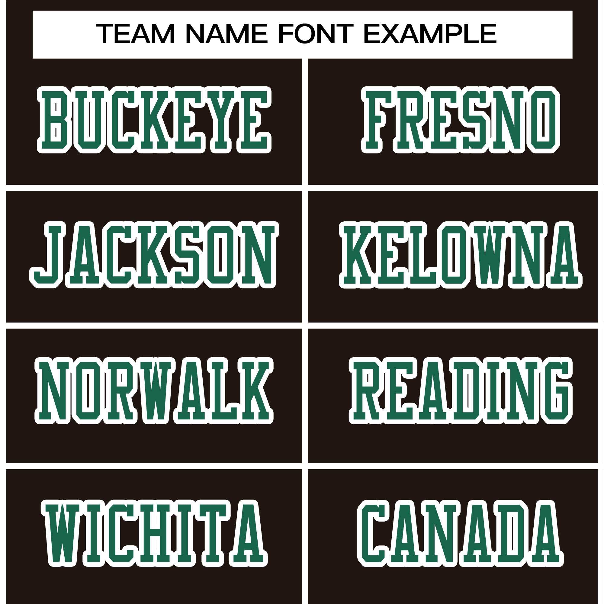 Custom Brown Kelly Green-White Classic Style Authentic Football Jersey