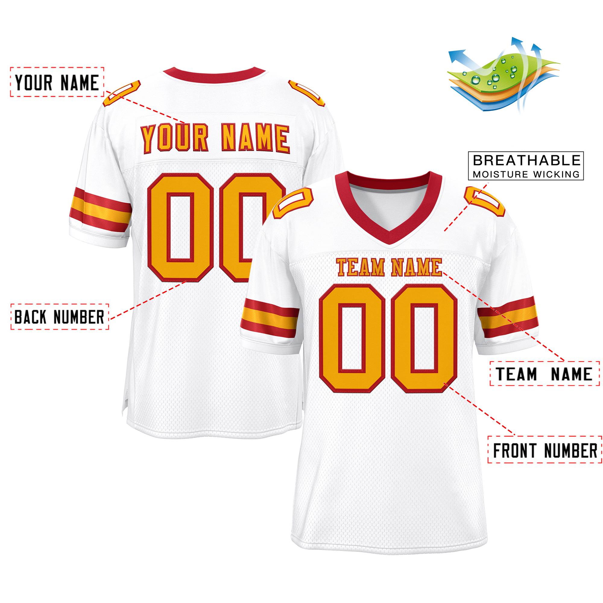 youth football practice jerseys