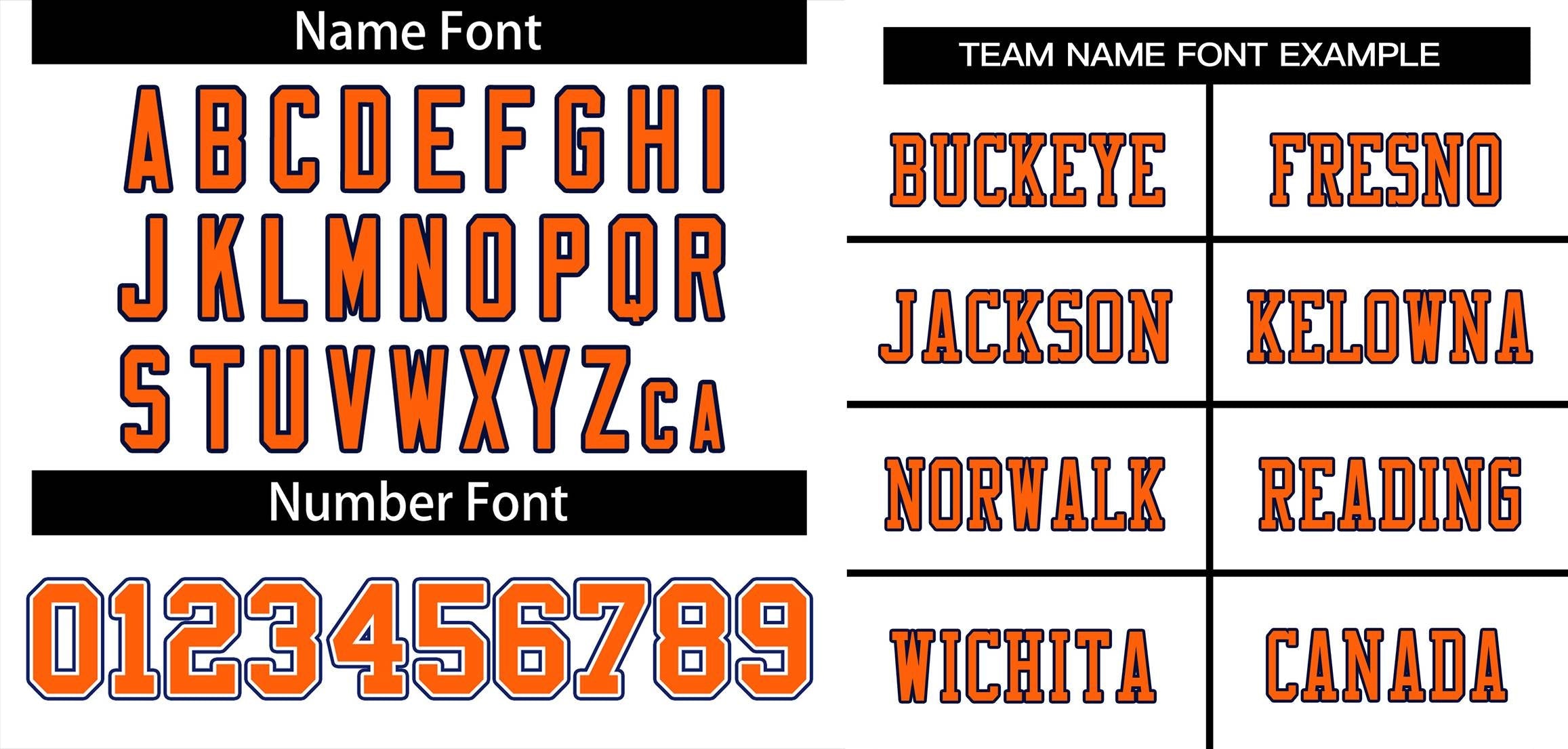 football jersey top name font style