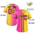 Custom Pink Yellow-Black Gradient Fashion Authentic Baseball Jersey