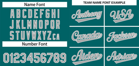 Custom Teal Gray-White Classic Style Authentic Baseball Jersey