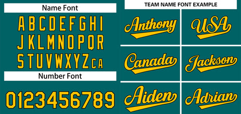Custom Teal Yellow-Black Classic Style Authentic Baseball Jersey