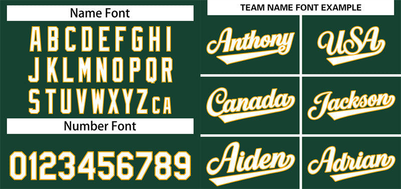 Custom Green White-Gold Classic Style Authentic Baseball Jersey