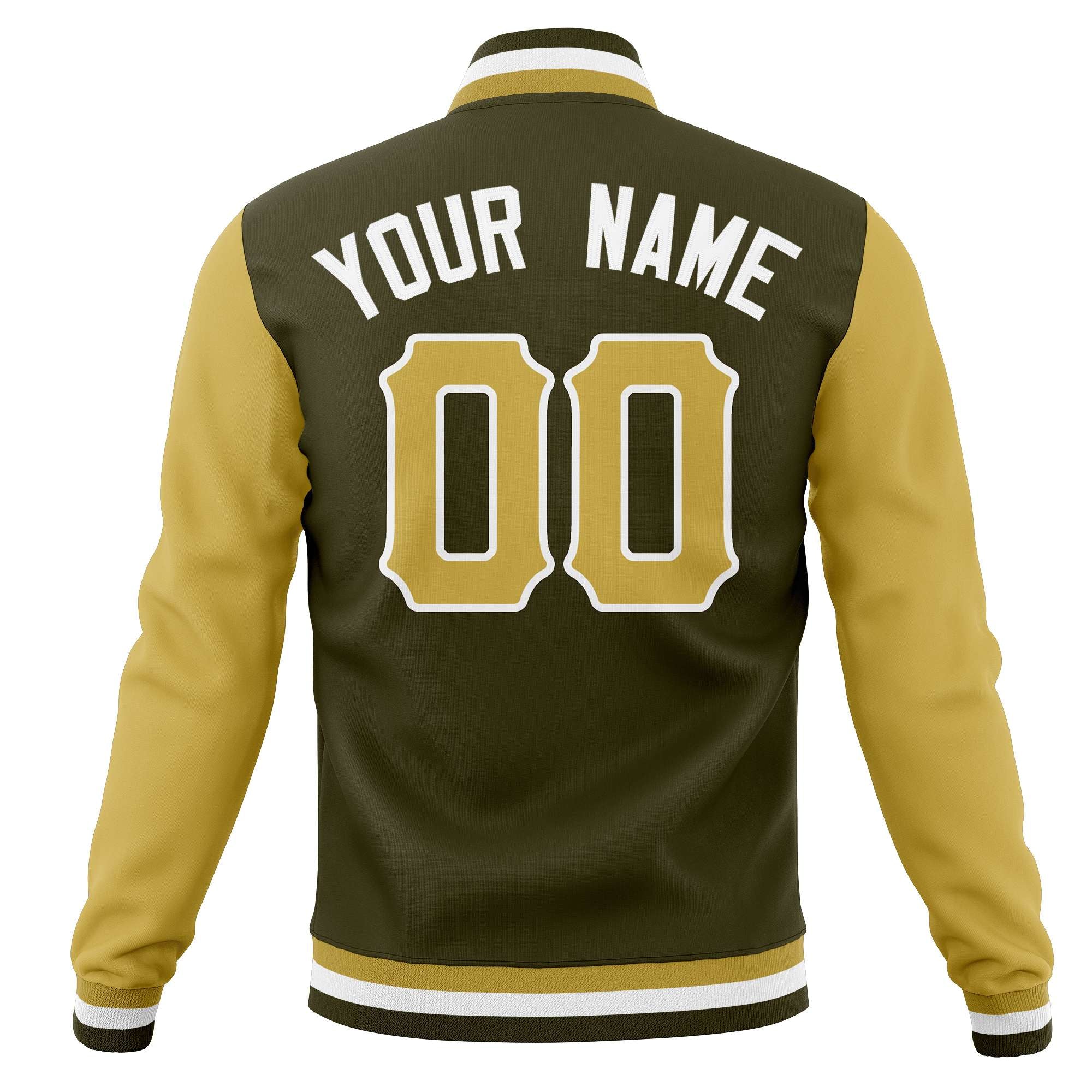 Custom Full-Snap Varsity Letterman Baseball Jackets Personalized Coats Stitched Name Number