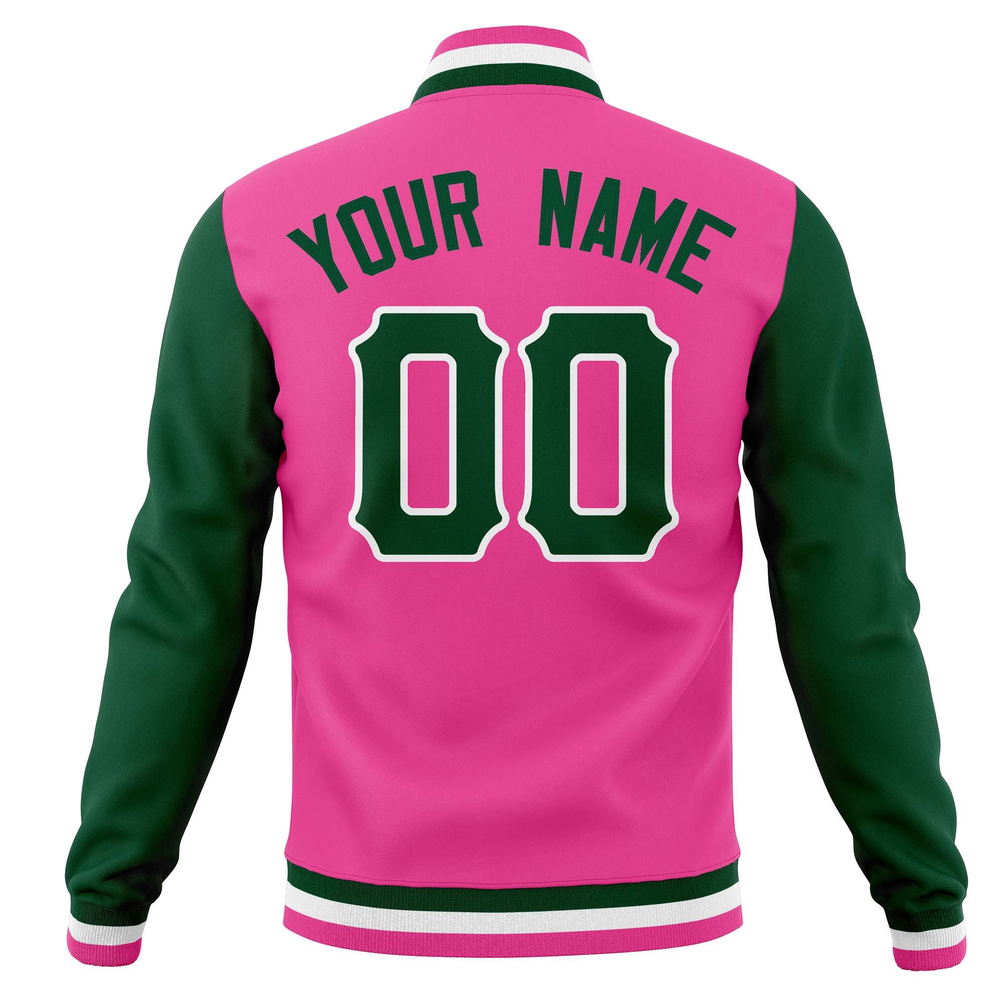 Custom Full-Snap Varsity Letterman Baseball Jackets Personalized Coats Stitched Name Number