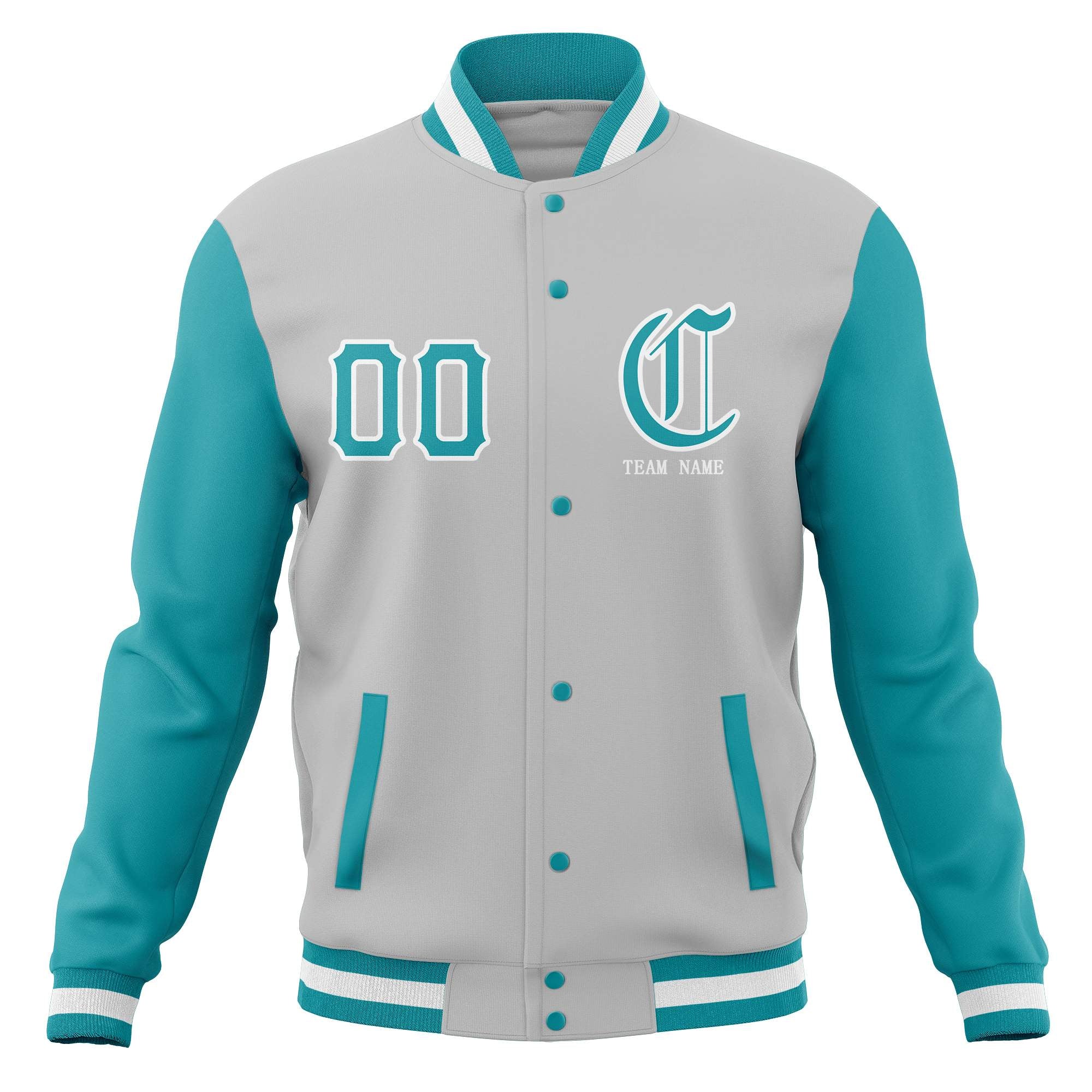 Custom Cotton Blend Full-Snap Varsity Baseball Jackets Personalized Coats