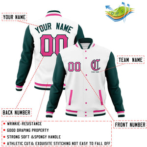 Custom Cotton Blend Full-Snap Varsity Baseball Jackets Personalized Coats