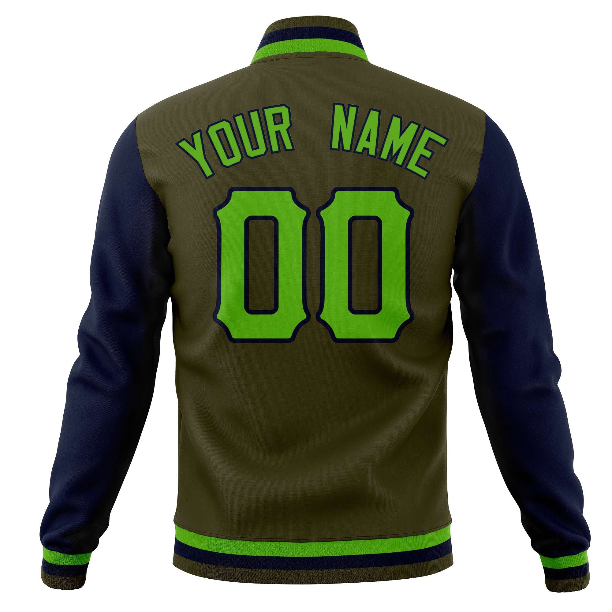 Custom Full-Snap Varsity Letterman Baseball Jackets Personalized Cotton Blend Coats