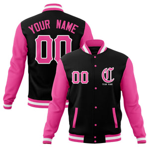 Custom Full-Snap Varsity Bomber Baseball Jackets Personalized Coats Stitched Name Number