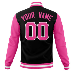 Custom Full-Snap Varsity Bomber Baseball Jackets Personalized Coats Stitched Name Number