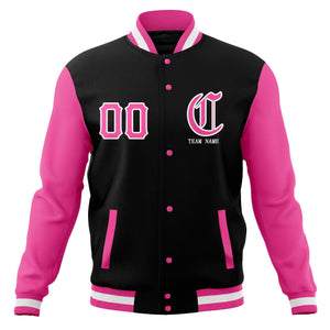 Custom Full-Snap Varsity Bomber Baseball Jackets Personalized Coats Stitched Name Number