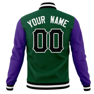 Custom Full-Snap Varsity Bomber Baseball Jackets Personalized Coats Stitched Name Number