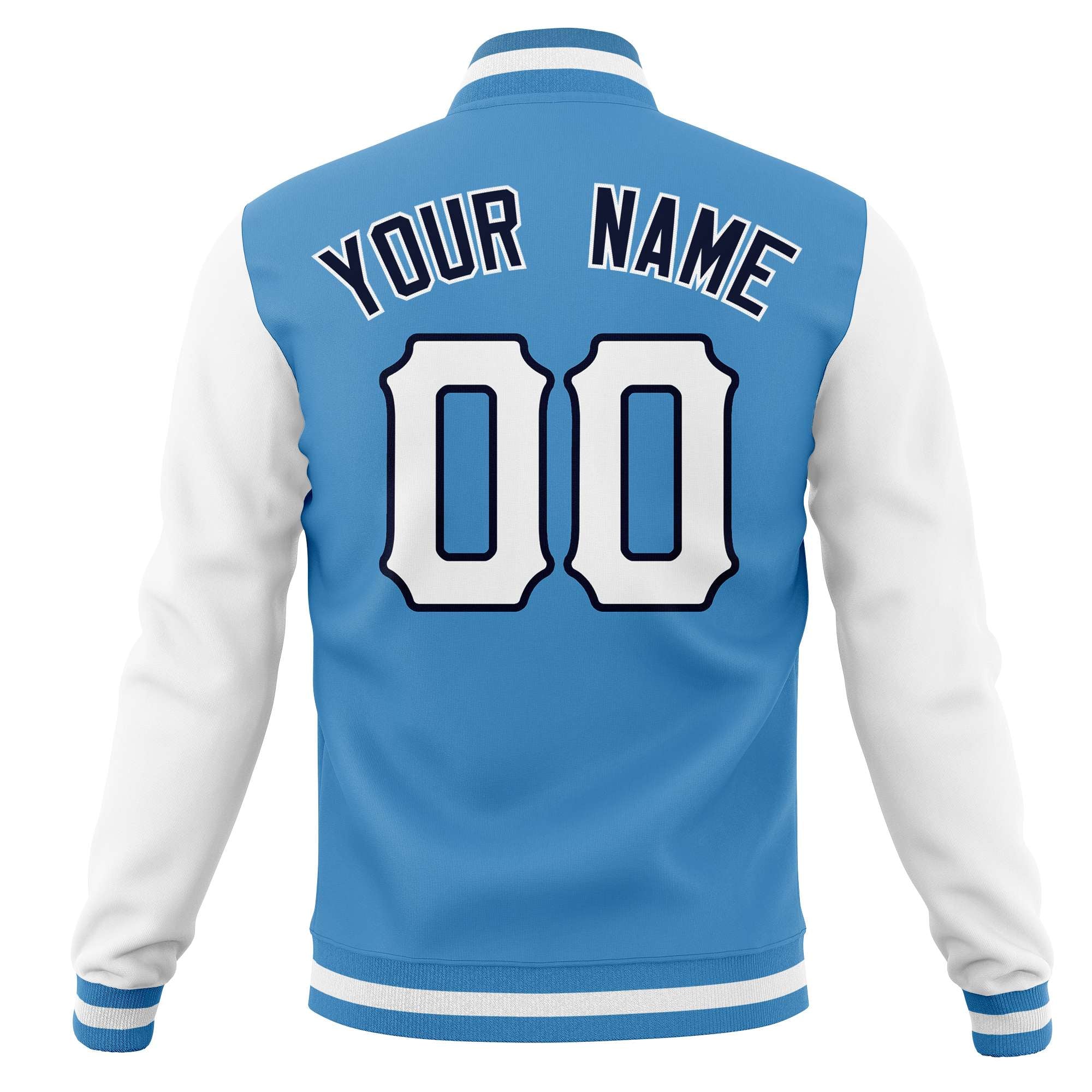 Custom Full-Snap Varsity Bomber Baseball Jackets Stitched Name Number