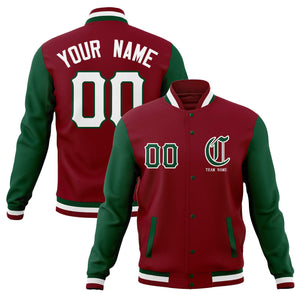 Custom Full-Snap Varsity Bomber Baseball Jackets Personalized Coats