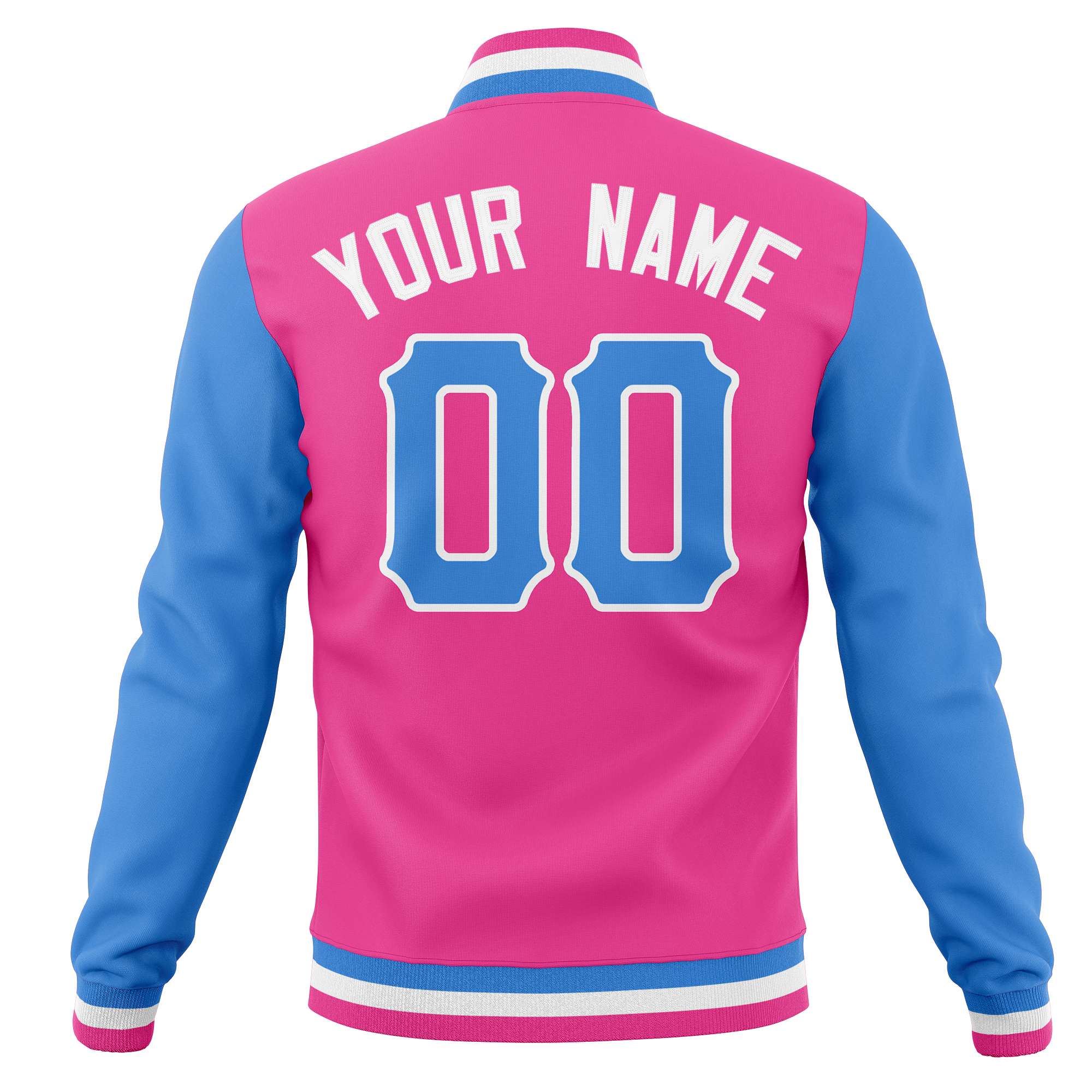 Custom Full-Snap Varsity Letterman Baseball Jackets Personalized Coats Stitched Name Number