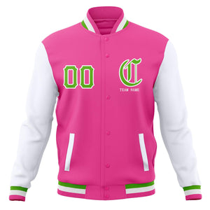 Custom Full-Snap Varsity Letterman Baseball Jackets Personalized Cotton Blend Coats