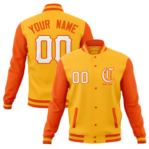 Custom Cotton Blend Full-Snap Varsity Baseball Jackets Personalized Coats