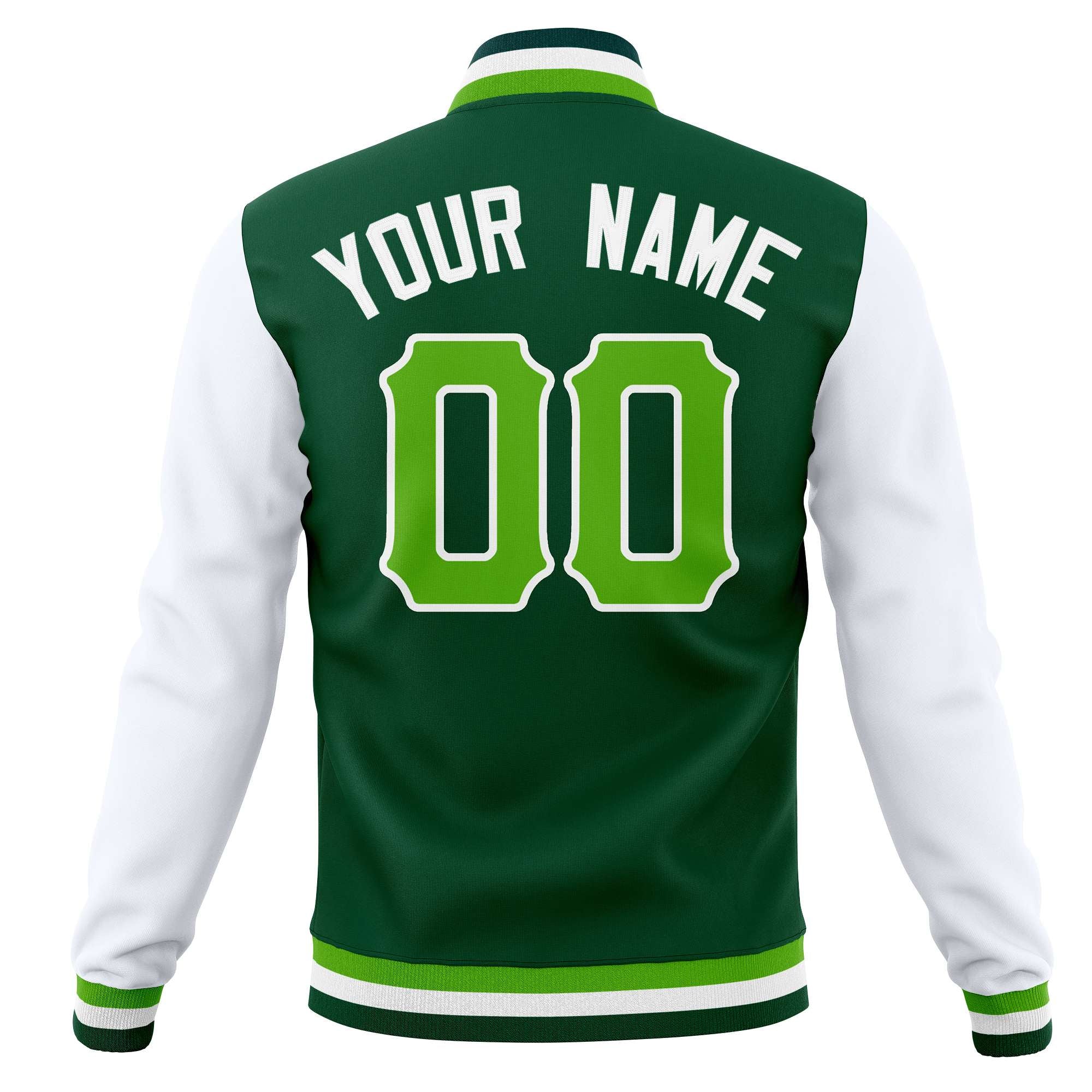 Custom Full-Snap Varsity Bomber Baseball Jackets Stitched Name Number