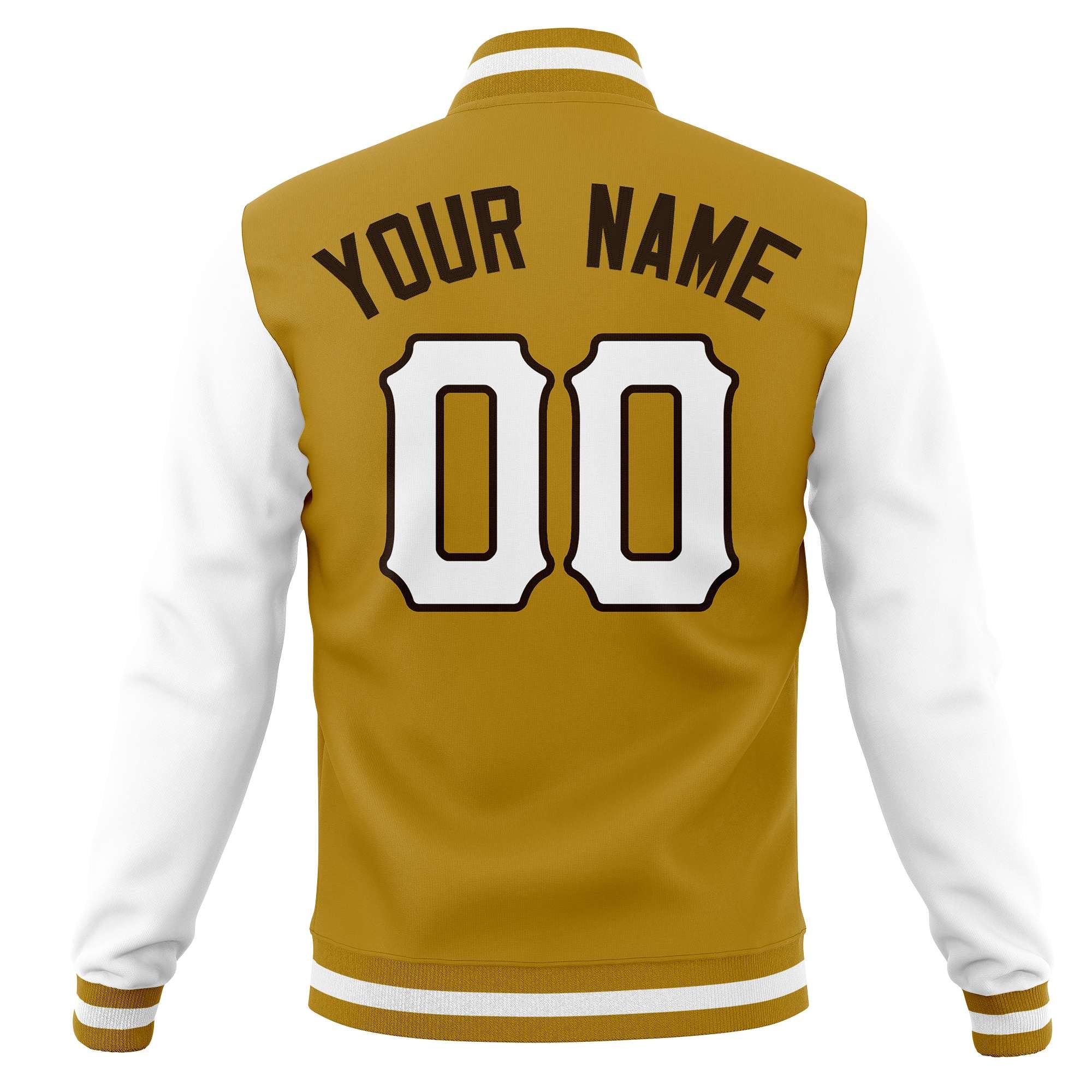 Custom Full-Snap Varsity Letterman Baseball Jackets Personalized Coats Stitched Name Number