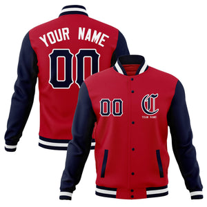 Custom Cotton Blend Full-Snap Varsity Baseball Jackets Personalized Coats