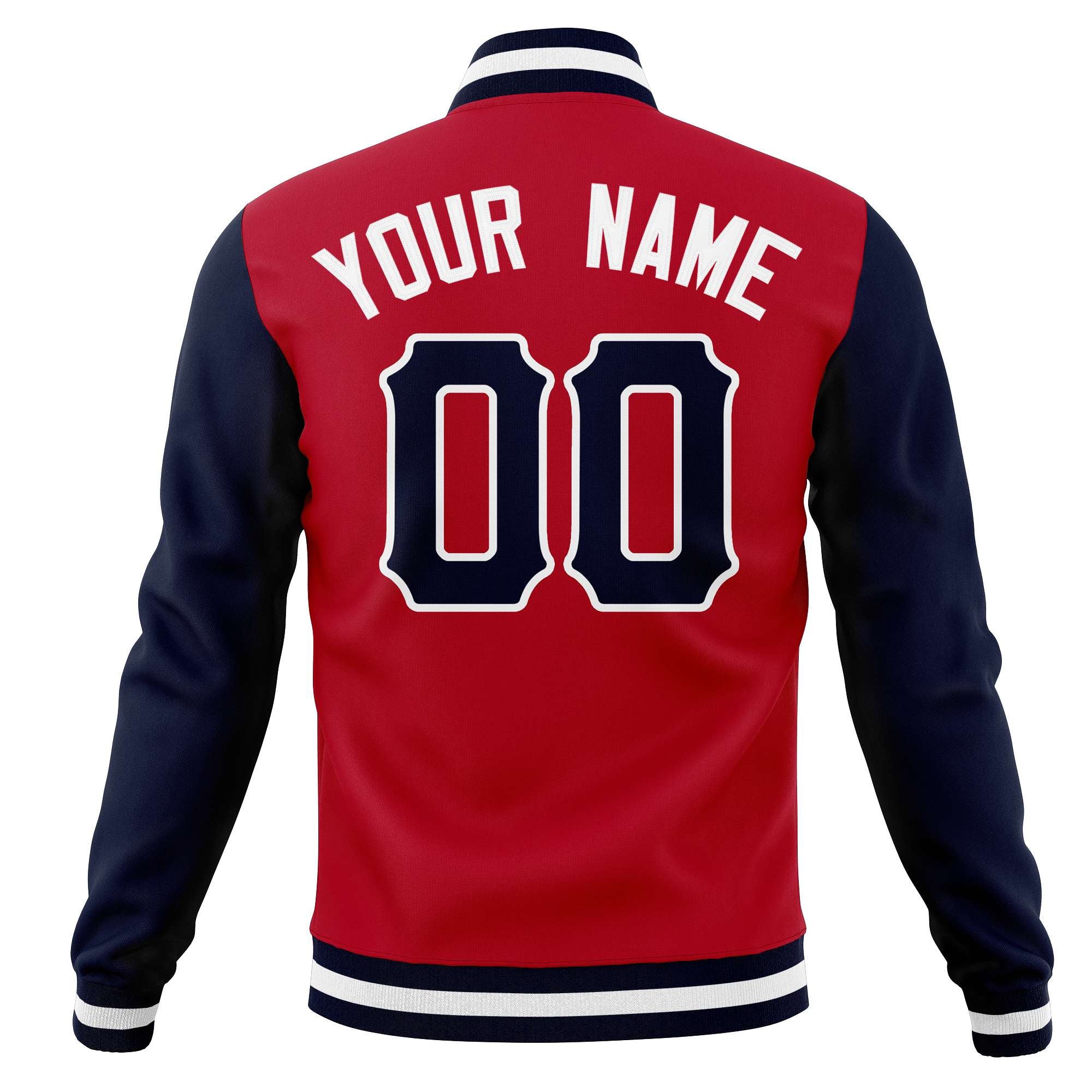 Custom Cotton Blend Full-Snap Varsity Baseball Jackets Personalized Coats