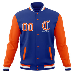 Vestes de baseball Letterman personnalisées à pression complète, manteaux personnalisés, nom et numéro cousus