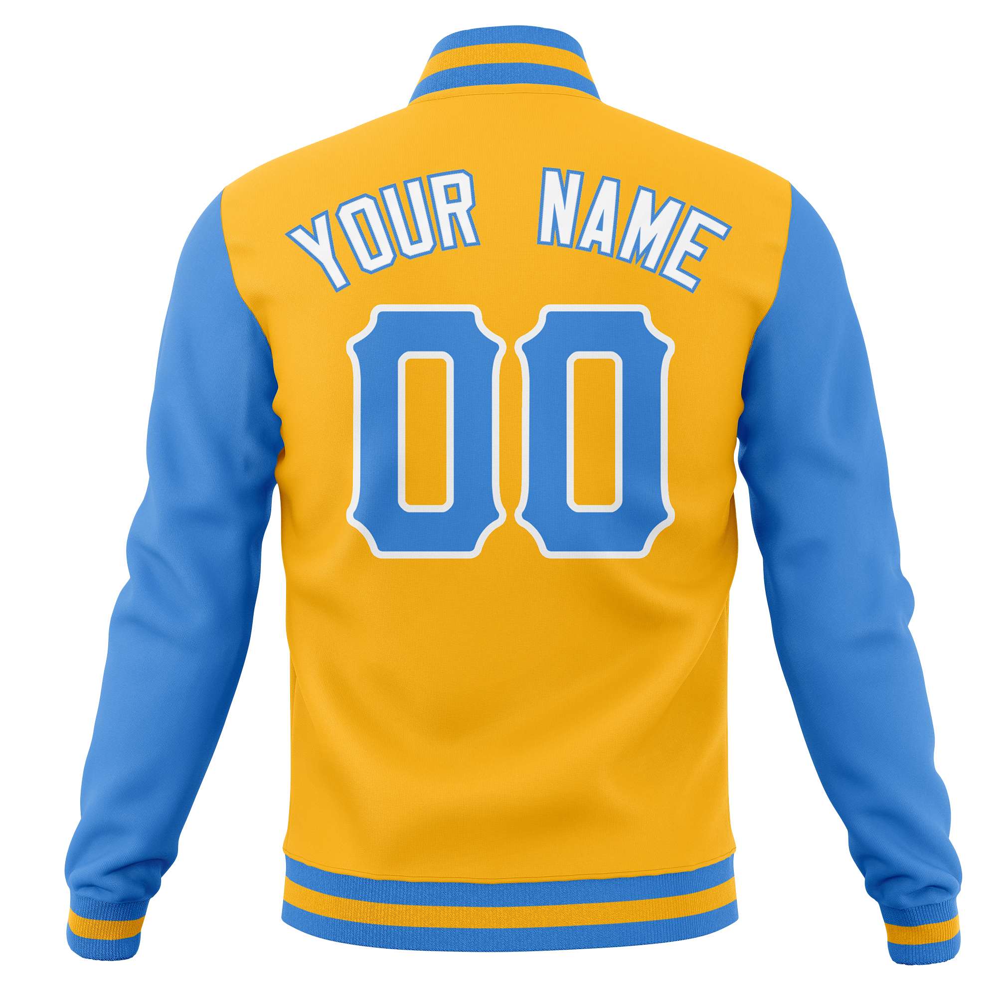 Custom Full-Snap Varsity Letterman Baseball Jackets Personalized Coats Stitched Name Number