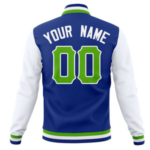 Custom Full-Snap Varsity Letterman Baseball Jackets Personalized Cotton Blend Coats