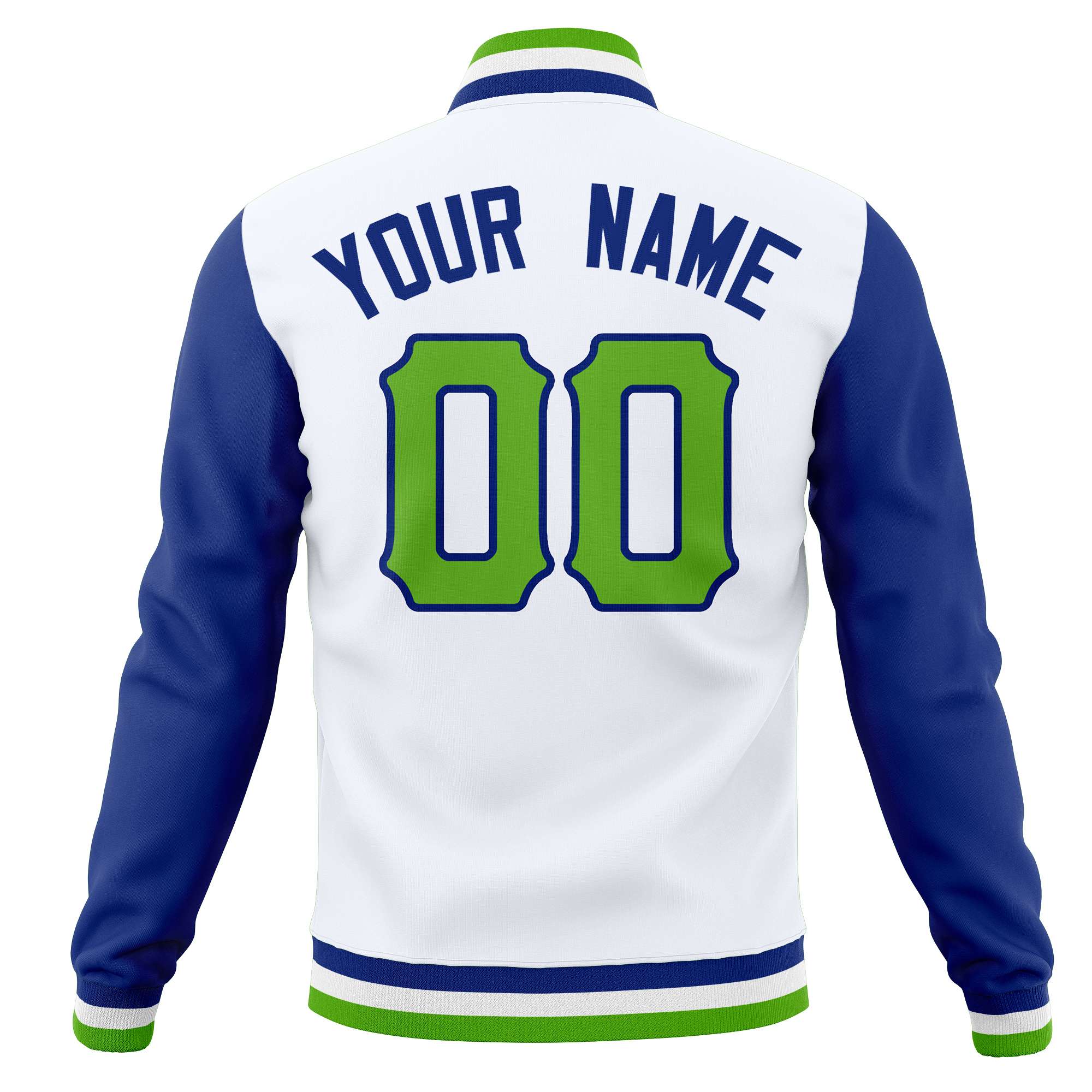 Custom Full-Snap Varsity Bomber Baseball Jackets Personalized Coats Stitched Name Number