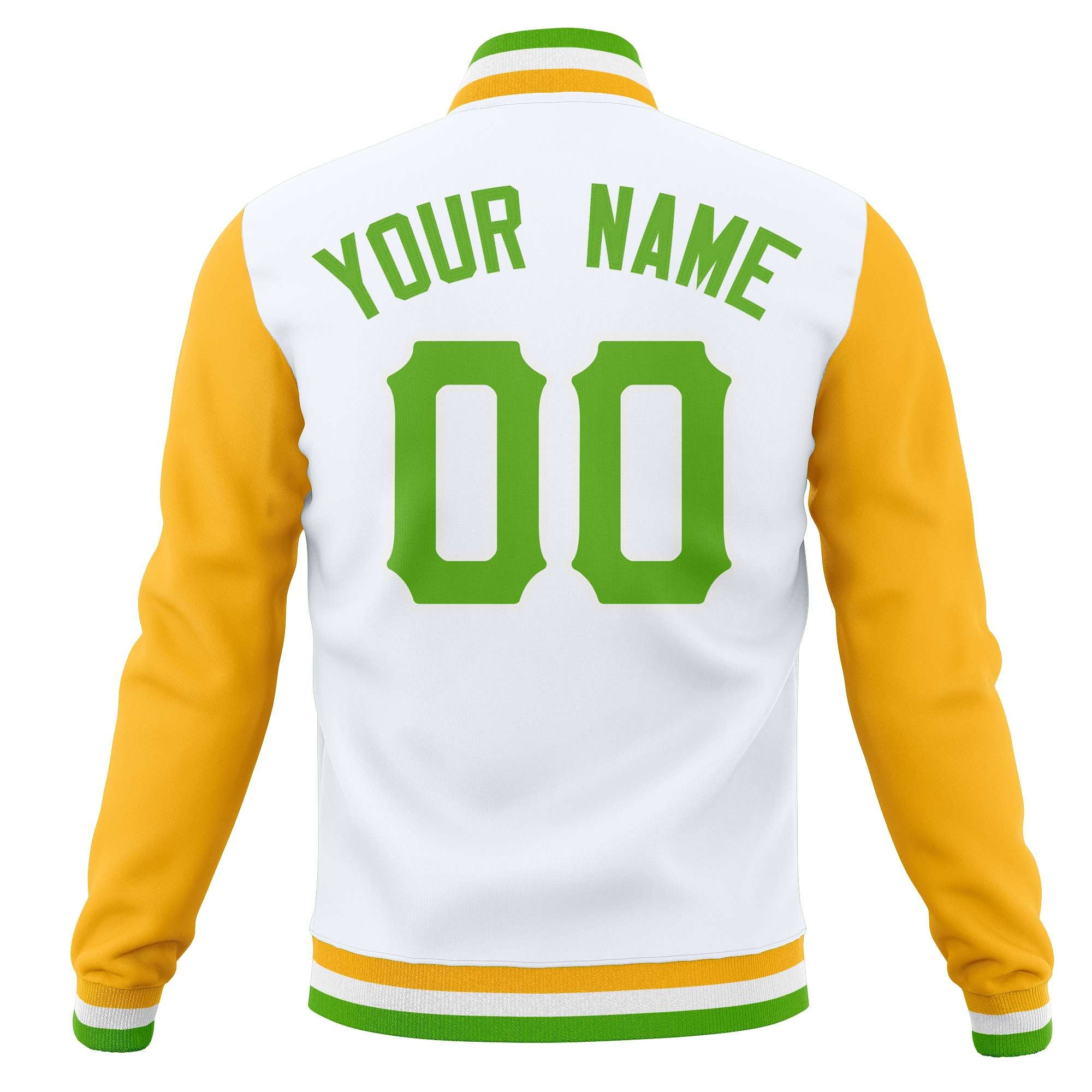 Custom Full-Snap Varsity Bomber Baseball Jackets Stitched Name Number