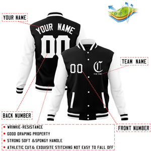 Custom Full-Snap Varsity Bomber Baseball Jackets Personalized Coats