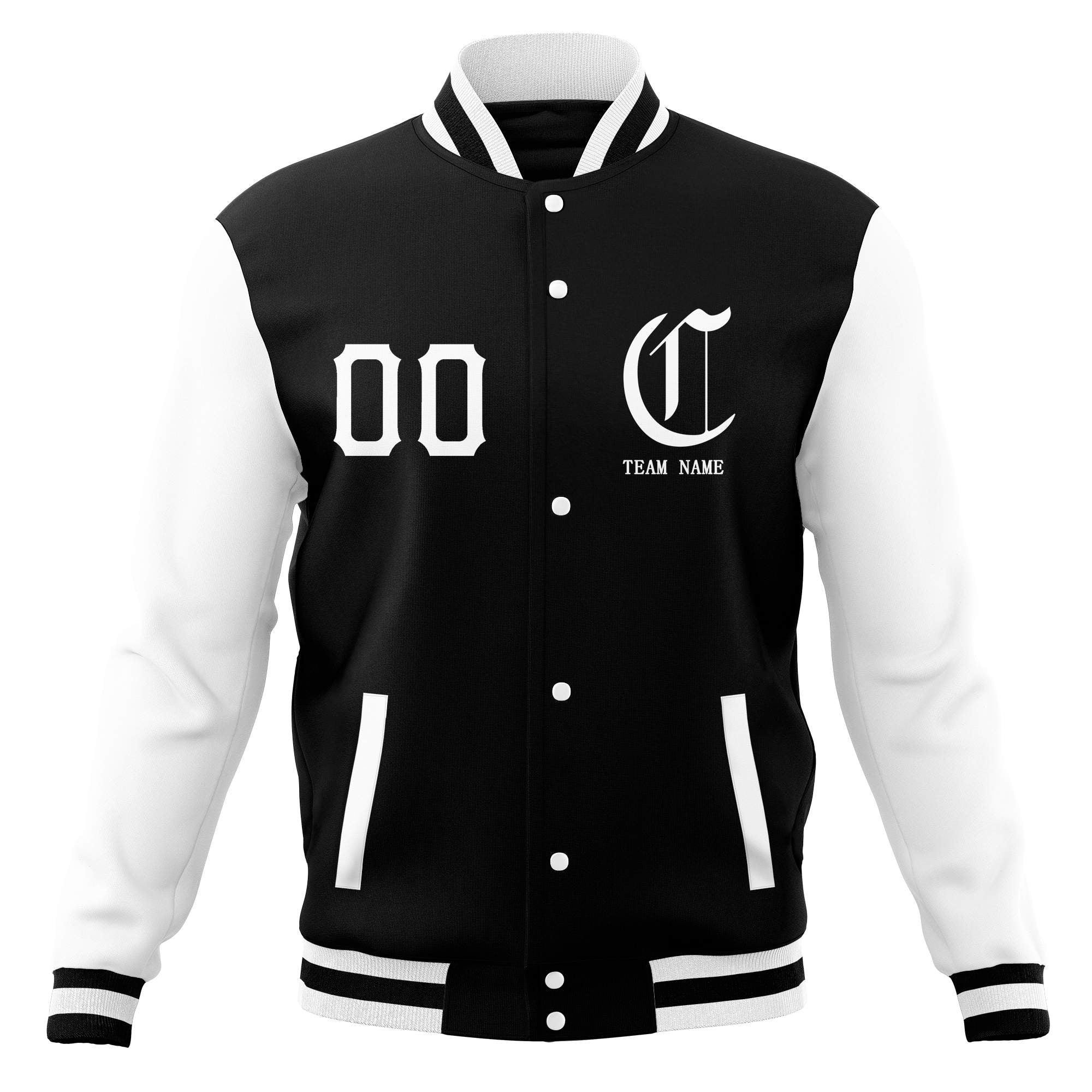 Vestes de baseball Bomber Varsity personnalisées à bouton-pression complètes, manteaux personnalisés