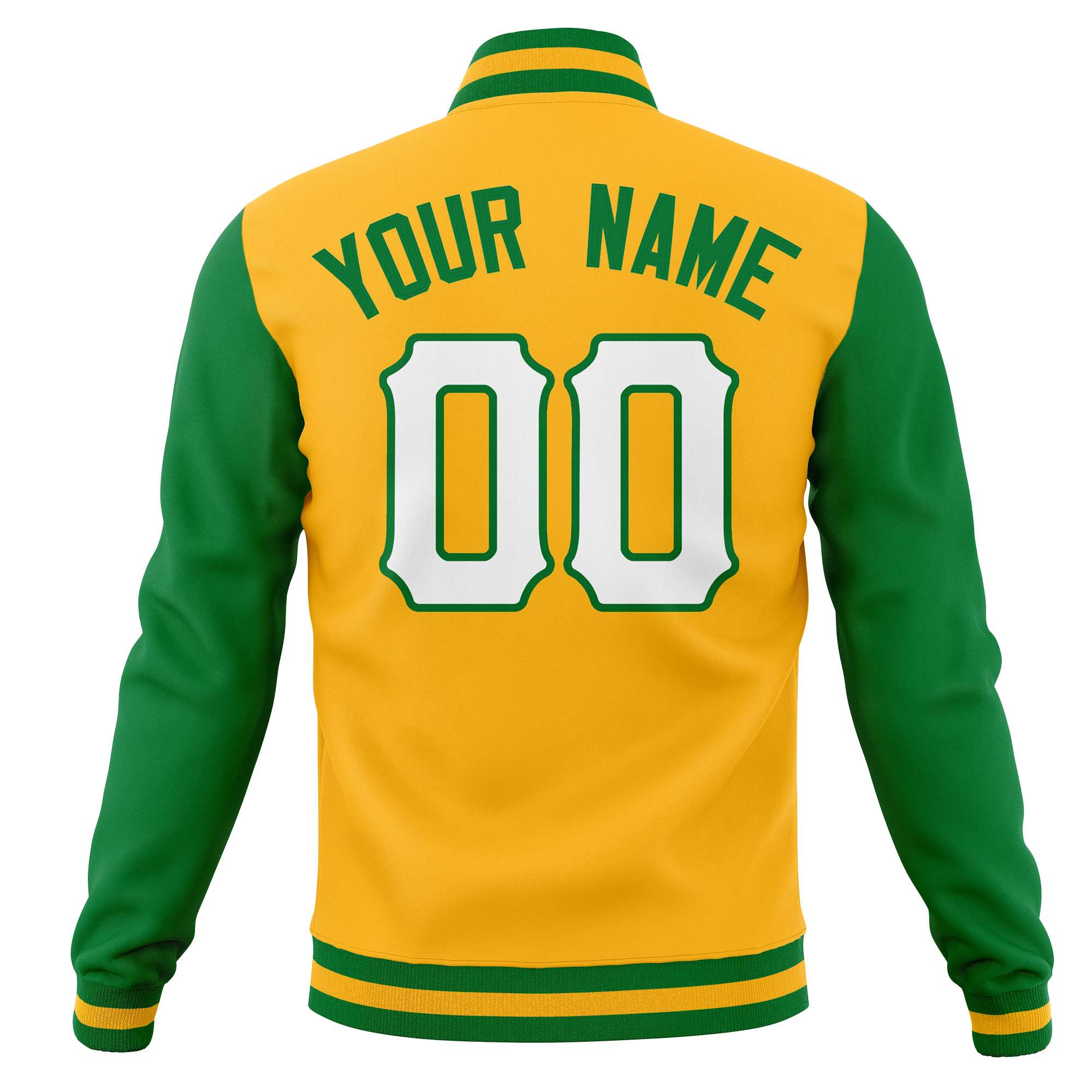 Custom Full-Snap Varsity Bomber Baseball Jackets Stitched Name Number