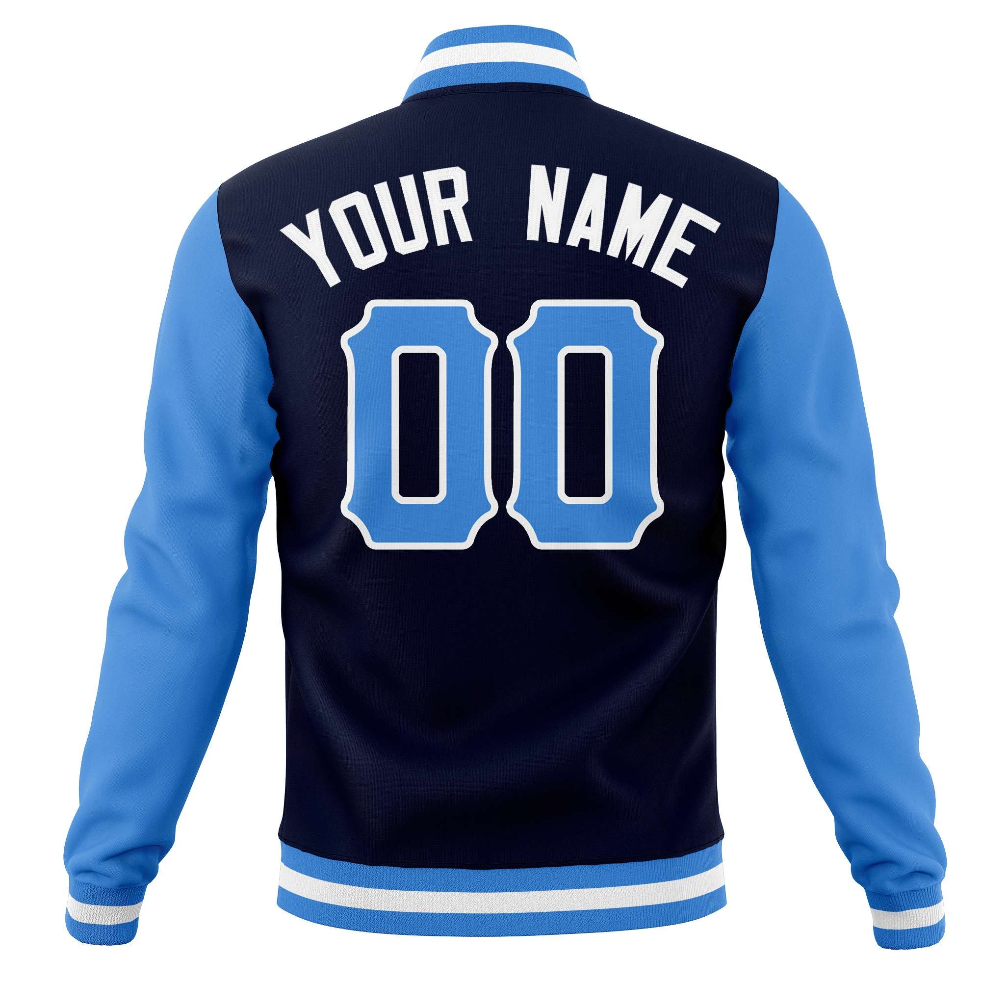 Custom Cotton Blend Full-Snap Varsity Baseball Jackets Personalized Coats