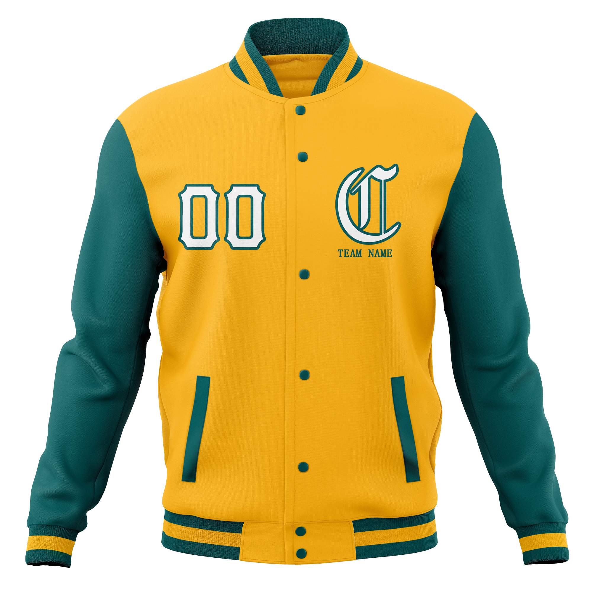 Custom Full-Snap Varsity Bomber Baseball Jackets Personalized Coats