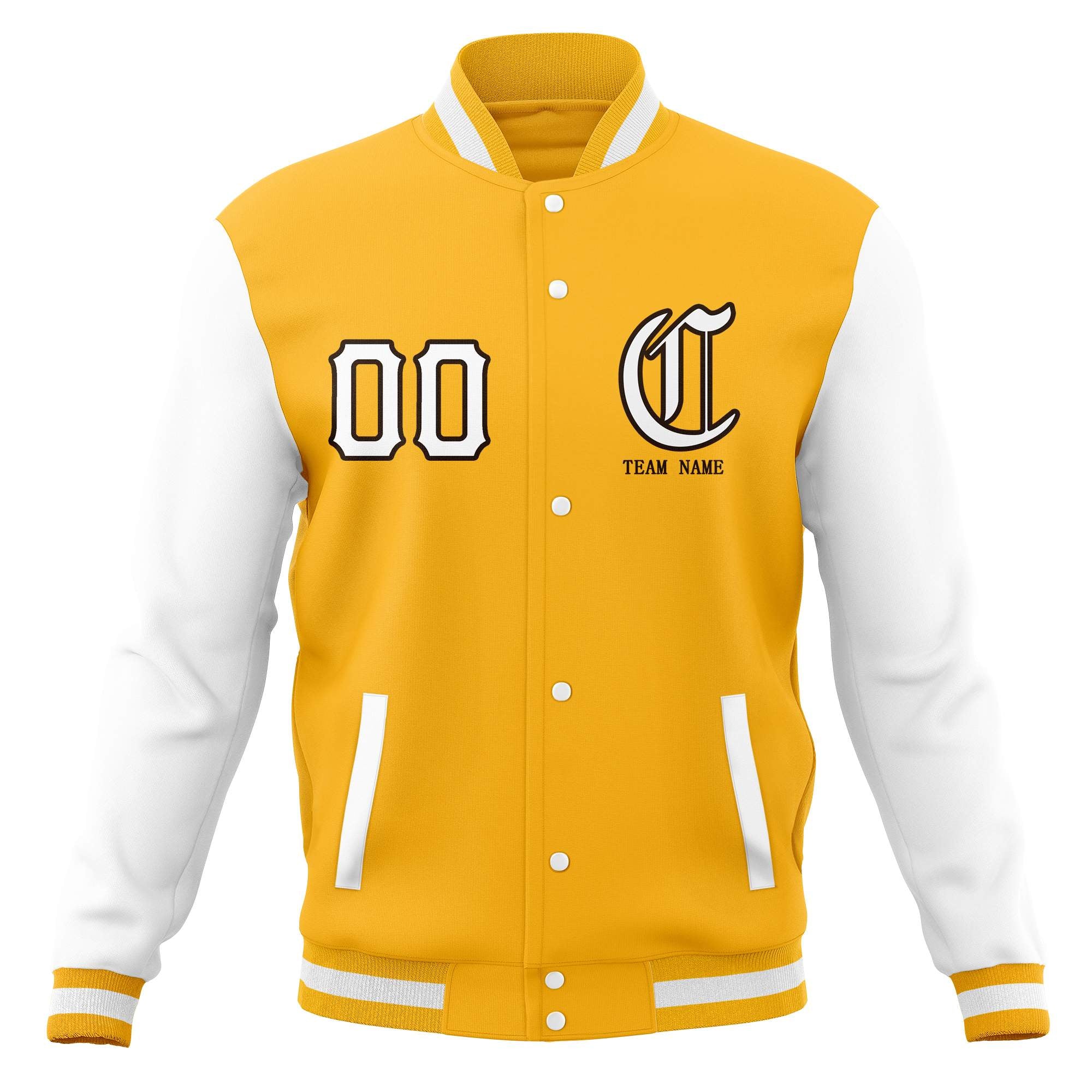 Custom Full-Snap Varsity Letterman Jackets Personalized Baseball Coats