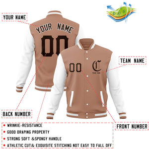 Custom Full-Snap Varsity Bomber Baseball Jackets Personalized Coats