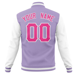 Custom Full-Snap Varsity Letterman Baseball Jackets Personalized Cotton Blend Coats