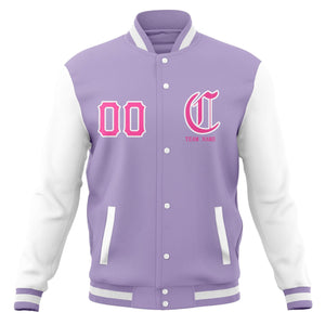 Custom Full-Snap Varsity Letterman Baseball Jackets Personalized Cotton Blend Coats