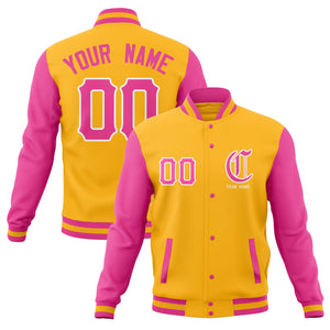 Custom Full-Snap Varsity Letterman Baseball Jackets Personalized Cotton Blend Coats